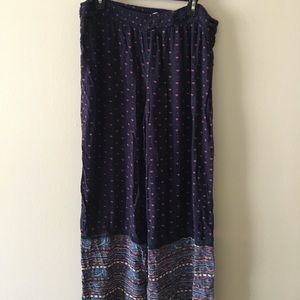 boho hippie flare palazzo pants (Mossimo)